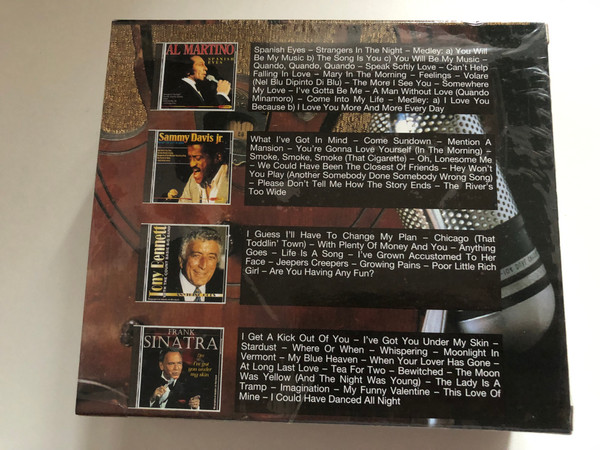 Crooners - Frank Sinatra, Sammy Davis Jr., Tony Bennett, Al Martino / 4x Audio CD, Box Set / 50617CD