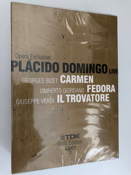 Opera Exclusive: Placido Domingo Live (4 DVD Set) / Georges Bizet - Carmen / Umberto Giordano - Fedora / Giuseppe Verdi - Il Trovatore / Teatro alla Scala / TDK Gold Edition / 2009 DVD (807280800197)