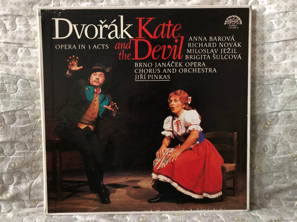 Dvořák: Kate And The Devil, Opera In 3 Acts - Anna Barová, Richard Novák, Miloslav Ježil, Brigita Šulcová, Brno Janáček Opera Chorus And Orchestra, Jiří Pinkas / Supraphon 3x LP, Box Set, Stereo 1980 / 1116 3181-3