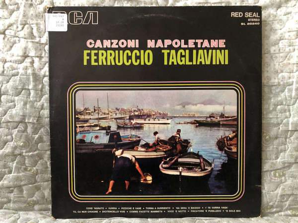 Ferruccio Tagliavini – Canzoni Napoletane / Core 'Ngrato; Vurria; Pizziche E Vase; Torna A Surriento; 'Na Sera 'E Maggio; I' Te Vurria Vasà; Tu, Ca Nun Chiagne; Dicitencello; Comme Facette Mammeta / RCA Victor LP Stereo / PML 10364 