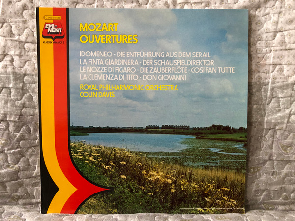 Mozart: Ouvertures - Idomeneo; Die Entführung Aus Dem Serail; La Finta Giardinera; Der Schauspieldirektor; Le Nozze Di Figaro; Die Zauberflöte; Cosi Fan Tutte; La Clemenza Di Tito; Don Giovanni / Emi-nent LP / 5 C 045-01 552