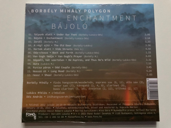 Borbély Mihály Polygon – Enchantment / Fonó Records Audio CD 2022 / FA 492-2
