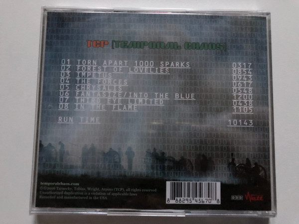 TCP – Temporal Chaos / Watt Records Audio CD 2016 / WATT003
