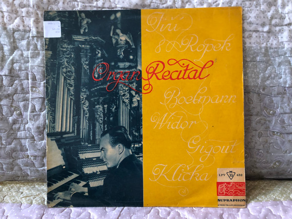 Jiri Ropek: Órgão - Boëllmann, Widor, Gigout, Klička / Rozenblit LP / LPV 432