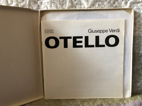 Verdi: Otello - Jon Vickers, Mirella Freni, Peter Glossop, Berlin Philharmoniker, Chor der Deutsche Opera, Berlin, Herbert Von Karajan / ETERNA 3x LP, Box Set / 8 26 891-893