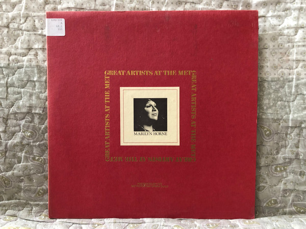 Marilyn Horne / Great Artists at the Met / Metropolitan Opera Guild LP 1981 / MET-111