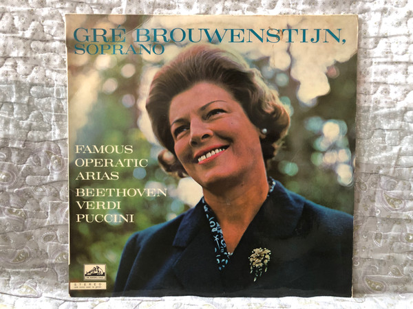 Gré Brouwenstijn (Soprano) - Famous Operatic Arias: Beethoven, Verdi, Puccini / His Master's Voice LP Stereo / SCLPH 113