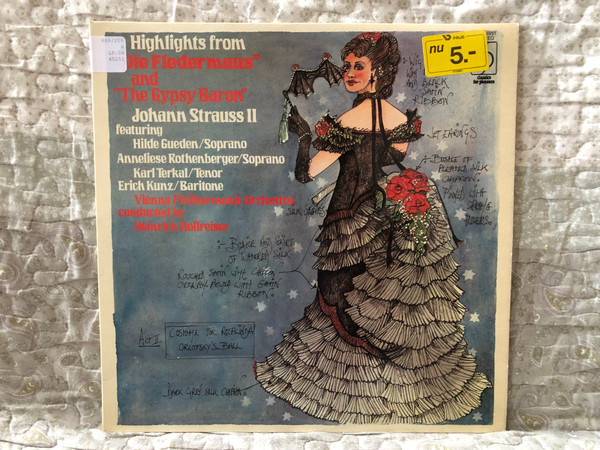 Highlights From "Die Fledermaus" And "The Gypsy Baron" - Johann Strauss II featuring Hilde Gueden (soprano), Anneliese Rothenberger (soprano), Karl Terkal (tenor), Erich Kunz (baritone) / Classics For Pleasure LP Stereo / CFP 40251