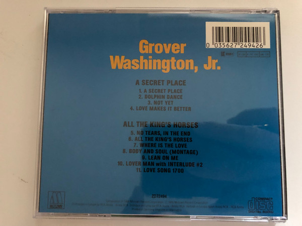 Grover Washington, Jr.: All the King's Horses & A Secret Place – Digitally Mastered Classic Albums (Audio CD) (0035627249426)