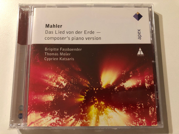 Mahler: Das Lied von der Erde - Composer's piano version - Brigitte Fassbaender, Thomas Moser, Cyprien Katsaris / Teldec Classics Audio CD 2010 / 2564 68162-7