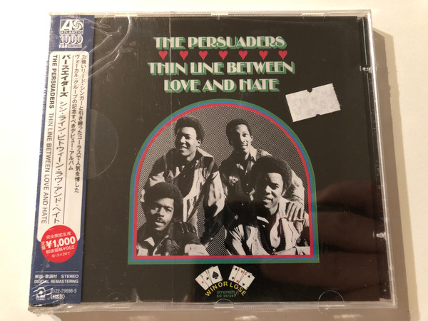 The Persuaders – Thin Line Between Love And Hate / Atlantic R&B Best Collection 1000 / ATCO Records Audio CD 2012 Stereo / 8122-79698-5 