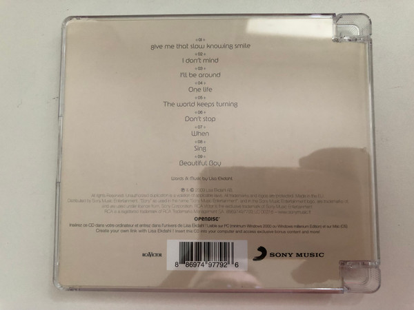Lisa Ekdahl – Give Me That Slow Knowing Smile / RCA Victor Audio CD 2009 / 88674 97792