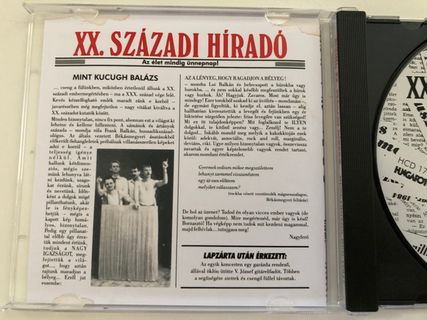 Bikini – XX. Századi Híradó / Hungaroton Audio CD / HCD 17847