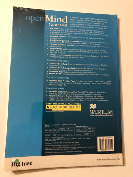 openMind - 2nd Edition  AE Starter Level Student's Book and Workbook Pack  Softcover  Dorothy E. Zemach and Ingrid Wisniewska  Macmillan (9780230474340)