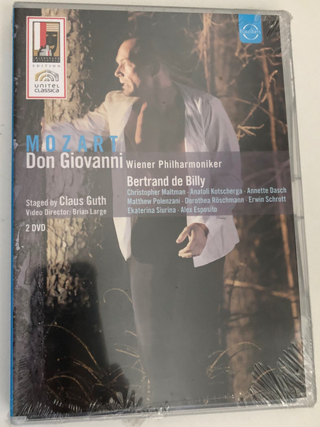 Mozart: Don Giovanni 2 DVDs/ Recorded at the Haus für Mozart during the 2008 Salzburg Festival / Wiener Philharmoniker / Bertrand de Billy / Staged by Claus Guth / Director: Brian Large / Unitel Classica / DVD (880242725486)