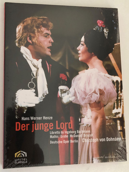 Hans Werner Henze: Der junge Lord / Libretto by Ingeborg Bachmann / Mathis - Grobe - McDaniel - Driscoll / Deutsche Oper Berlin / Christoph von Dohnanyi / DVD (880242723987)