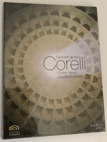 Arcangelo Corelli: Concerti Grossi Op. 6 / I Solisti Veneti: Claudio Scimone / Recorded at the Basilica of San Marco, Rome, 5 October 1988 / Directed by Jose Montes-Baquer / Producer Cesare Bonamico /DVD (880242722881)