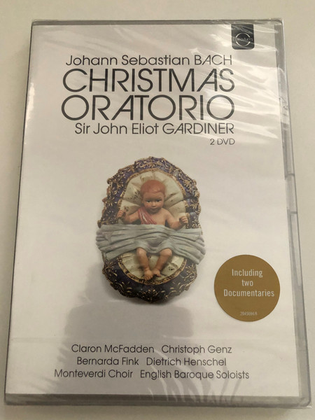 Bach: Christmas Oratorio, BWV 248 2 DVD Set / Sir John Elliot Gardiner / Monteverdi Choir; English Baroque Soloists / Including Two Documentaries / Recorded at the Herderkirche, Weimar 23 & 27 December 1999 / DVD (880242450982)