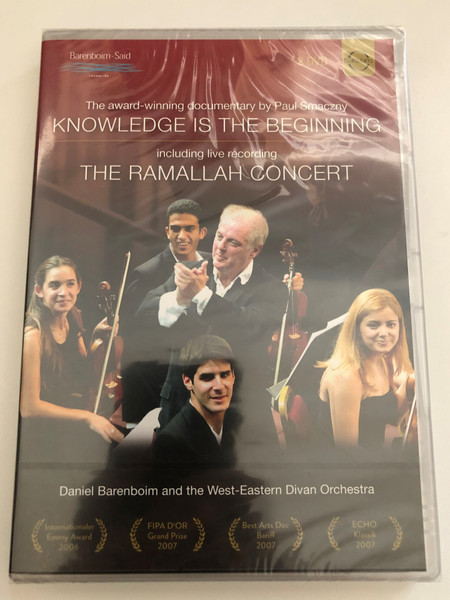 Knowledge Is the Beginning & Ramallah Concert 2 DVD Set  BONUS 63-minutes conversation between Edward Said and Daniel Barenboim  West-Eatern Divan Orchestra  DVD (880242543387)