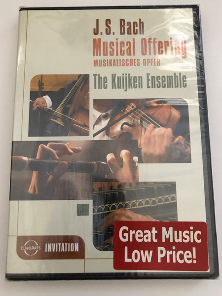 Bach - A Musical Offering  Musical Offering  The Kuijken Ensemble, Leipzig  J.S. Bach Musical Offering, BWV 1079  Recorded live at the Altes Rathaus (Old Town Hall), Leipzig, 28 July 2000  Directed by Michael Beyer  DVD (880242503664)