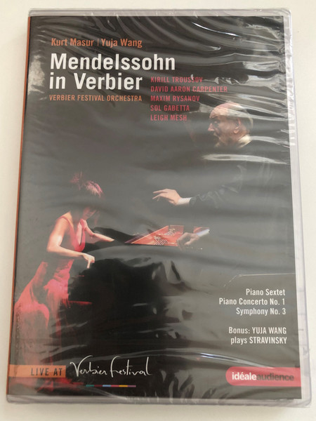 Mendelssohn in Verbier 2009 - Kurt Masur  Verbier Festival Chamber Orchestra  Bonus Juja Wang plays Stravinsky  Conductor Gabor Takacs-Nagy  Produced by Pierre-Martin Juban and Pierre-Oliver Bardet  DVD (880242792488)