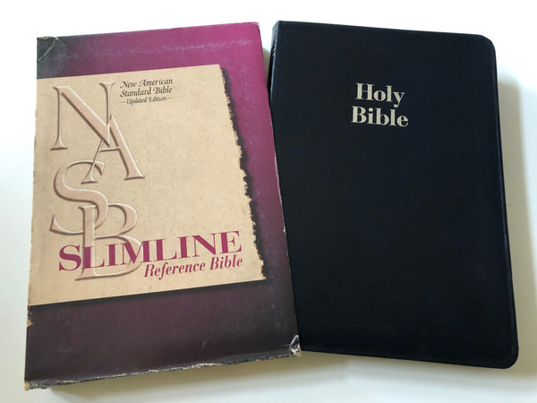 Slimline Reference Bible New American Standard Update  Blue Bonded Leather  By World Bibles (9780529109613)