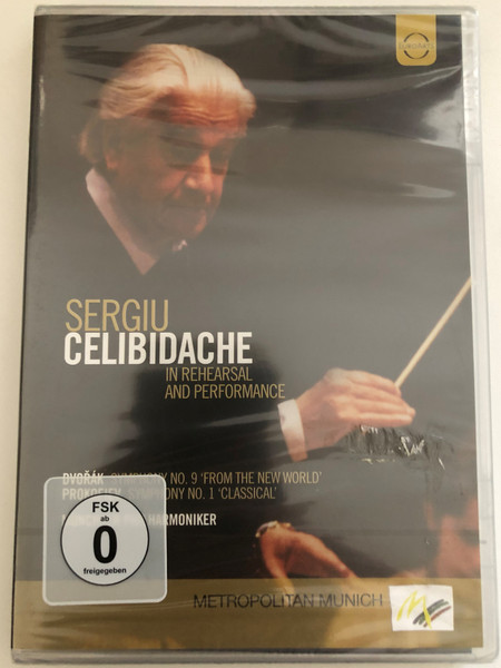 Sergiu Celibidache in Rehearsal & Performance  Munchner Philarmoniker  Recorded live in 1991 (Dvorak) and 1988 (Prokofiev)  Directed by Janos Darvas (Dvorak) and Klaus Lindenman (Prokofiev)  DVD (880242665584)