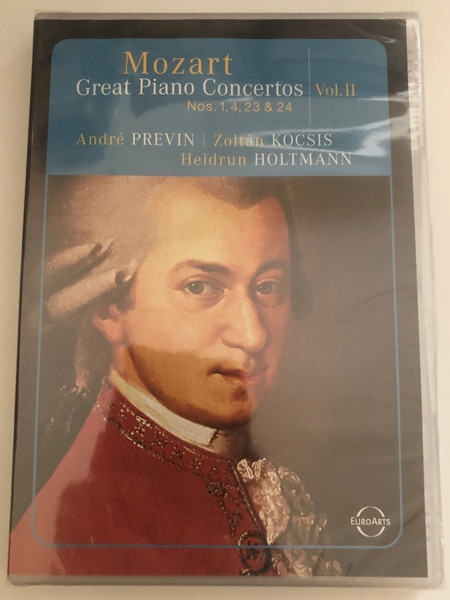 Mozart - Great Piano Concertos, Volume Two  Andre Previn, Zoltan Kocsis, Heidrun Holtmann  Heidrun Holtmann piano - Zoltán Kocsis piano - André Previn piano  Orchestra della Radiotelevisione della Svizzera Italiana  DVD (880242102287)