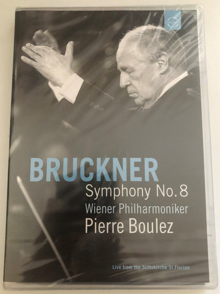 Bruckner Symphony No. 8  Wiener Philharmoniker  Conductor Pierre Boulez  Recorded live at the Stiftskirche St Florian, 21-22 September 1996  A performance from the Internationales Brucknerfest 1996 in Italy  DVD (880242127563)