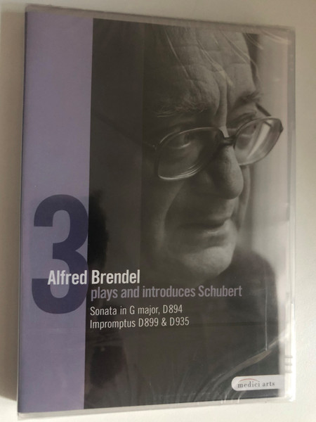 Alfred Brendel Plays and Introduces Schubert, Vol. 3 Sonata D894Impromptus D899 & D935  recording Radio Bremen, Germany June 1976, June 1977 & December 1977  Directed by Peter Hamm  DVD (880242578280)