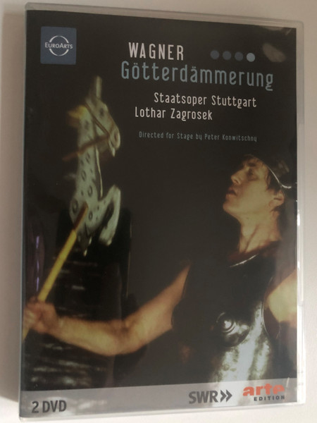  WAGNER, R. Gotterdammerung (Staatsoper Stuttgart, 2003) 2 DVD Set  Stuttgart State Opera Chorus  Stuttgart State Opera Orchestra  Conductor Zagrosek, Lothar  Recorded live at the Staatsoper Stuttgart, 3 October 2002 & 12 January 2003  DVD (880242520982)