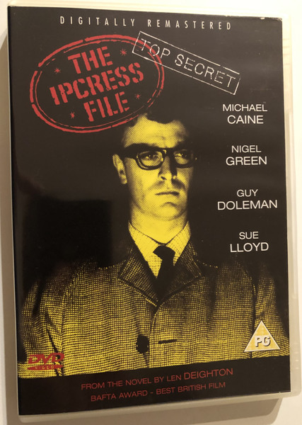 The Ipcress File / MICHAEL CAINE, NIGEL GREEN, GUY DOLEMAN, SUE LLOYD / FROM THE NOVEL BY LEN DEIGHTON / BAFTA AWARD - BEST BRITISH FILM / DVD Video (5037115056931)