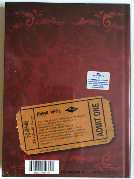 Def Leppard – Songs From The Sparkle Lounge Cd+DVD Set / Bonus Disc: Exclusive Footage "Behind the Curtain" & "Sparcle Loung Commentary"/ CD+DVD (00602517656499)