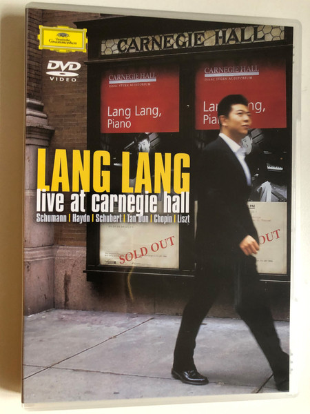 Lang Lang: Live at Carnegie Hall / Schumann - Haydn - Schubert - Tan-Dun - Chopin - Liszt / Director: Benedict Mirow / Producer: Manfred Frei / Recorded live at Carnegie Hall, New-York on November 7, 2003 / DVD (044007309896)