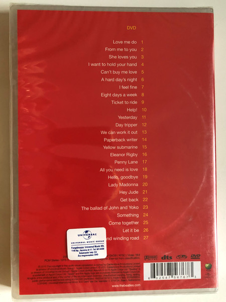 The Beatles - 1 / Restoration and Remixed Stereo / Universal Music Group / Yesterday - Help! - Ticket to ride - Day Tripper - Paperback writer and many more / DVD (602547567673)