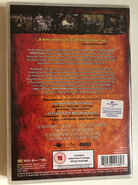 That Little Ol' Band From Texas / Directed by Sam Dunn / Produced by Scot McFadyen / Bonus Features: Gruene Hall Performances - Ham Estate Archive Bonus Performances / DVD (602508413803)