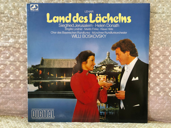 Lehar: Das Land Des Lächelns - Siegfried Jerusalem, Helen Donath, Brigitte Lindner, Martin Finke, Klaus Hirte, Chor Des Bayerischen Rundfunks, Münchner Rundfunkorchester, Willi Boskovsky / Marcato 2x LP Stereo 1982 / 29 346 3