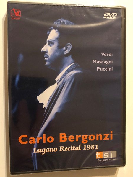 Lugano Recital 1981 - Carlo Bergonzi / GIOACCHINO ROSSINI - GIUSEPPE VERDI - PIETRO MASCAGNI - GIACOMO PUCCINI / SWITZERLAND-ITALIAN RADIO-TELEVISION ORCHESTRA BRUNO AMADUCCI / DVD (9120005650954)