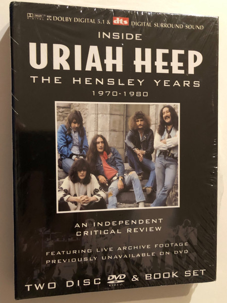 Inside Uriah Heep - The Hensley Years 1970 - 1980 2 DVD Set / THE DEFINITIVE CRITICAL REVIEW / Disc 1: Uriah Heep: A Critical Review 1970-1976 URIAH HEEP THE HENSLEY YEARS / Disc 2: Uriah Heep: A Critical Review 1976-1980 / DVD (823880017438)
