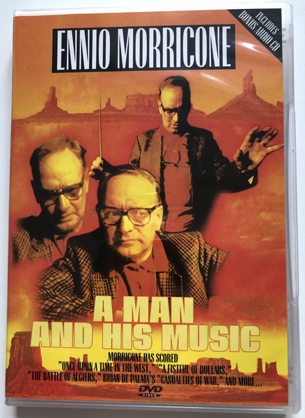 ENNIO MORRICONE - A MAN AND HIS MUSIC  INCLUDES BONUS AUDIO CD  DVD VIDEO (8712177045457)