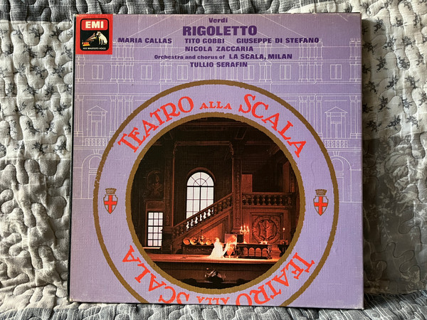 Verdi: Rigoletto - Maria Callas, Tito Gobbi, Giuseppe di Stefano, Nicola Zaccaria, Orchestra And Chorus Of La Scala, Milan, Tullio Serafin / His Master's Voice 3x LP, Box Set / SLS 5018