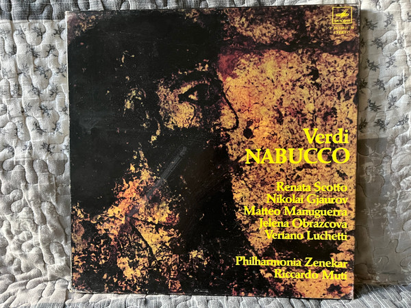 Verdi: Nabucco - Renata Scotto, Nikolai Ghiaurov, Matteo Manuguerra, Jelena Obraztsova, Veriano Luchetti, Philharmonia Zenekar, Riccardo Muti / Мелодия 3x LP, Box Set / С10-11649-54