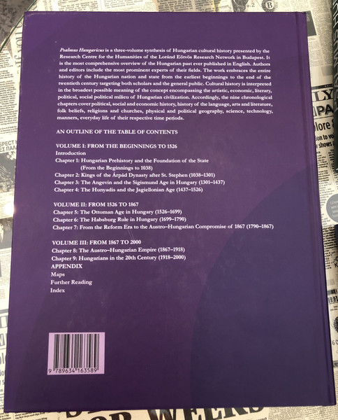 PSALMUS HUNGARICUS A HUNGARIAN CULTURAL HISTORY  VOLUME III FROM 1867 TO 2000 APPENDIX  Paperback (9789634163589)