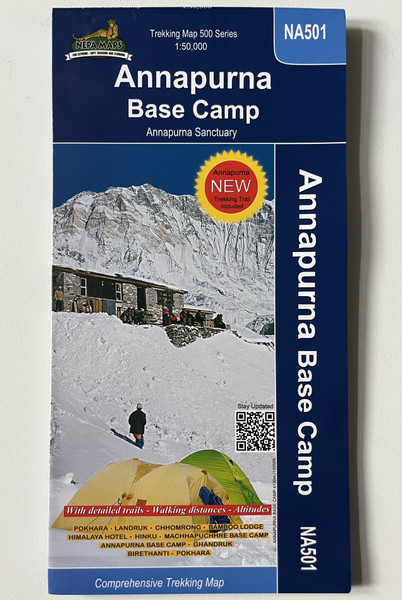 Annapurna Base Camp Annapurna Sanctuary  Comprehensive Trekking Map 500 Series 150,000  NA501  NEPA MAPS FOR EXTREME SOFT TREKKING AND CLIMBING  Himalayan MapHouse (9789937649346)