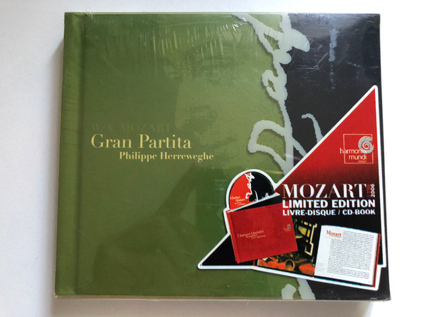 Gran Partita - Philippe Herreweghe / Mozart Limited Edition Livre-Disque/CD-Book / Harmonia Mundi France Audio CD 2005 / HMX 2961570