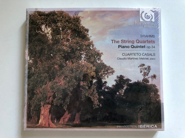 Brahms: The String Quarters - Piano Quintet Op. 34 / Cuarteto Casals, Claudio Martinez Mehner (piano) / Harmonia Mundi 2x Audio CD 2008 / HMI 987074.75