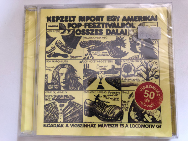 'Kepzelt Riport Egy Amerikai Pop-Fesztivalrol' - Osszes Dalai / Eloadjak A Vigszinhaz Muveszei Es A Locomotiv GT / Hungaroton Audio CD 2023 / HCD 16579
