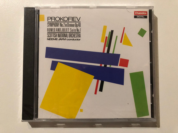 Prokofiev - Symphony No.2 In D Minor Op.40; Romeo And Juliet: Suite No.1 - Scottish National Orchestra, Neeme Järvi conductor / Chandos Audio CD 1985 / CHAN 8368