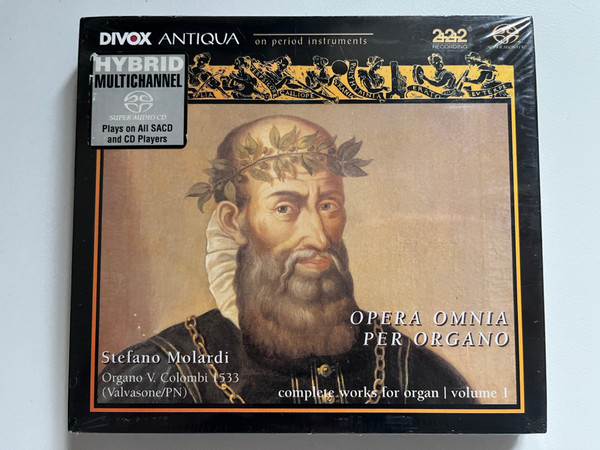 Opera Omnia Per Organo = Complete Works For Organ Volume 1 - Stefano Molardi / Organ V. Colombi 1533 (Valvasone/PN) / Divox Antiqua / Divox 2x Hybrid Disc 2004 / CDX 70309/10-6