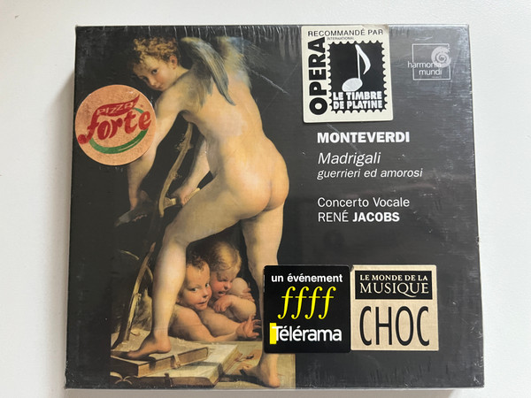 Monteverdi: Madrigali Guerrieri Ed Amorosi - Concerto Vocale, René Jacobs / Harmonia Mundi France 2x Audio CD, Box Set 2002 / HMC 901736.37